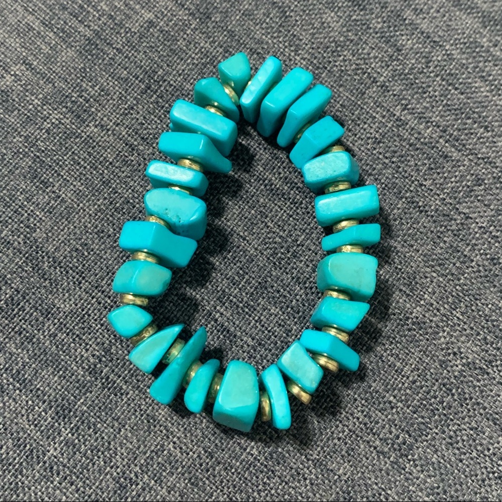Teal Beaded Bracelet Set